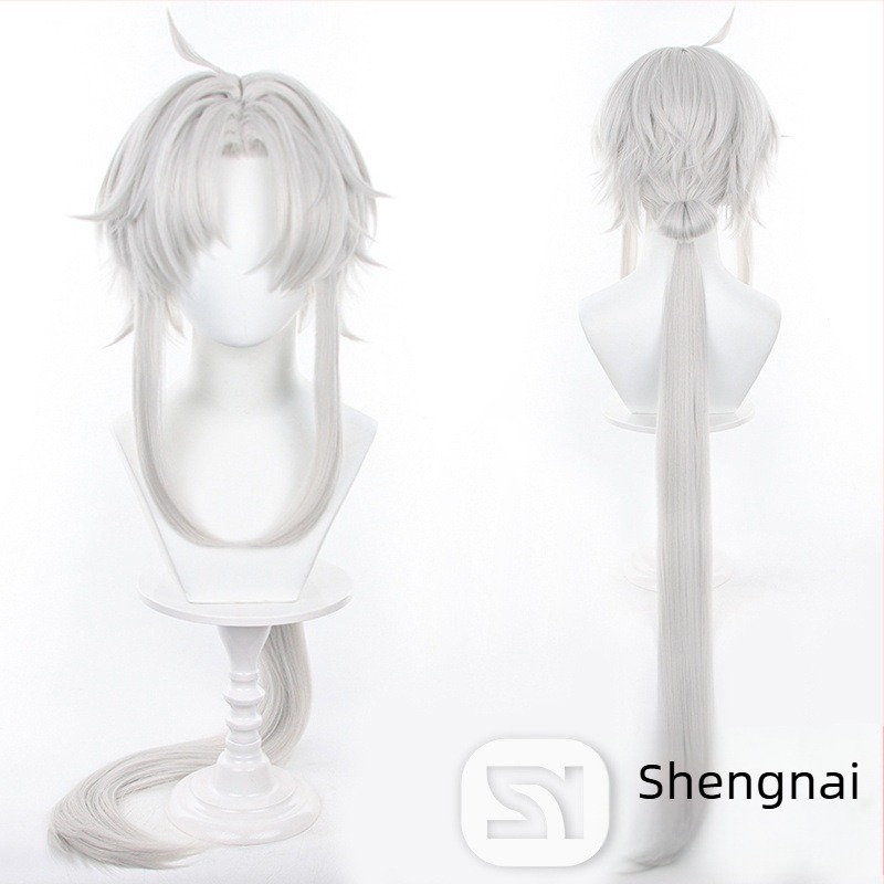 Perucă cosplay - Model 1222, fibre de înaltă temperatură, păr lung