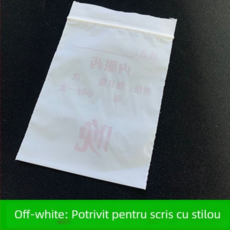 Pungi sigilante pentru medicamente, capsule, de unică folosință, scriibile, lungime sigiliu 1 cm, material: material nou