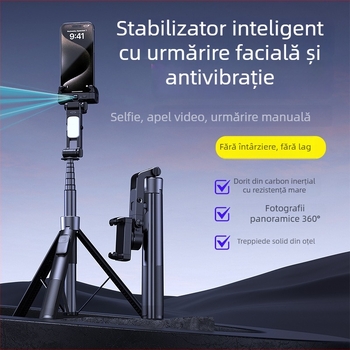 Gimbal portabil, integrat cu urmărire facială, anti-tremur, pentru telefoane mobile, Bluetooth cu telecomandă, trepied de podea