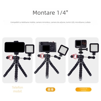 Happy tour Trepied octopus pentru telefon/DSLR – material ABS, greutate 158 g