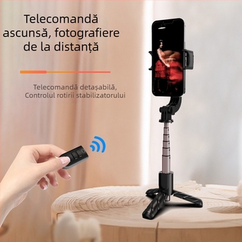 Stabilizator gimbal pentru telefonul mobil C07 cu telecomandă Bluetooth – oțel inoxidabil