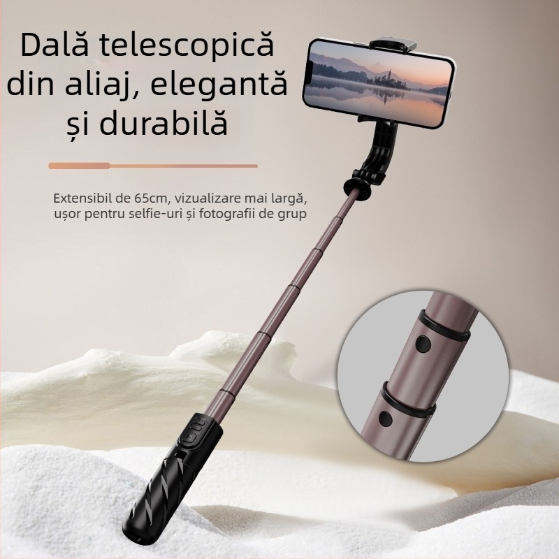 Stabilizator gimbal pentru telefonul mobil C07 cu telecomandă Bluetooth – oțel inoxidabil