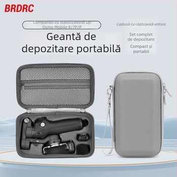 Brdrc Geantă de depozitare pentru DJI Osmo Mobile 8 — husă de transport pentru stabilizatorul de telefon, include un set de 7 accesorii