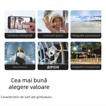 DJI Osmo Mobile SE gimbal de mână cu 3 Axe – stabilizator pliabil, carcasă din plastic, Bluetooth suportat, gata pentru selfie