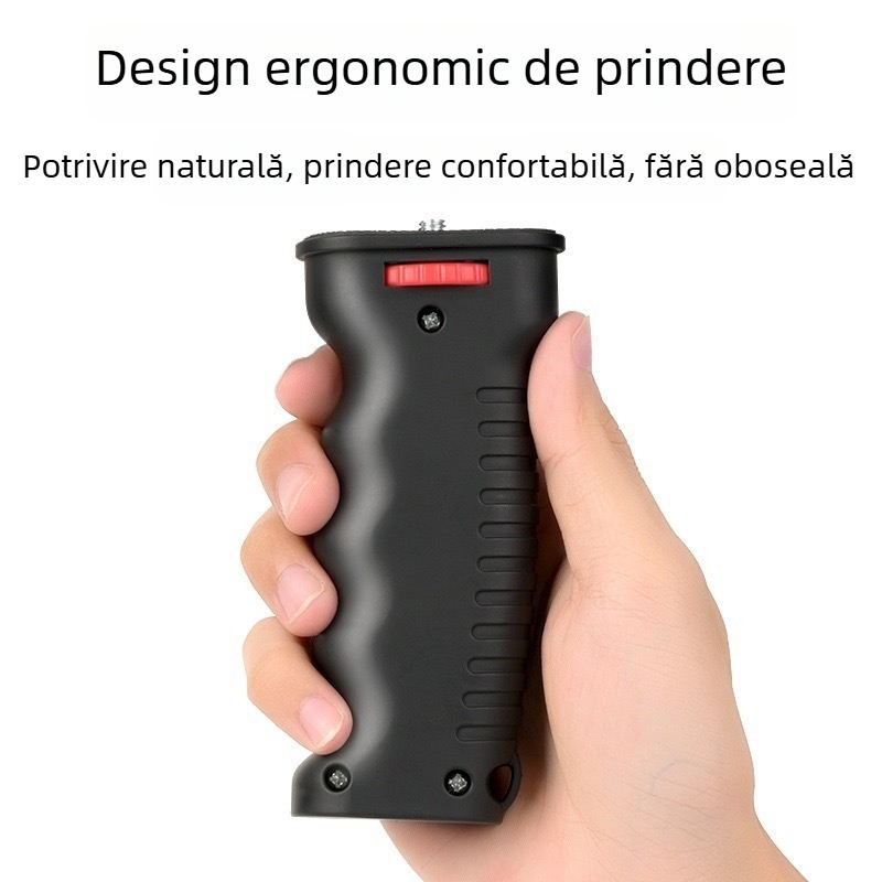 Stabilizator manual pentru streaming cu suport și kit de iluminare pentru VLOG – pentru telefon/cameră, exterior, anti-vibrații, corp din plastic