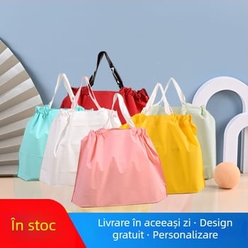 Sacose de unică folosință pentru livrare cu șnur, dublu strat, Wangxuan, genți universale pentru magazin de îmbrăcăminte