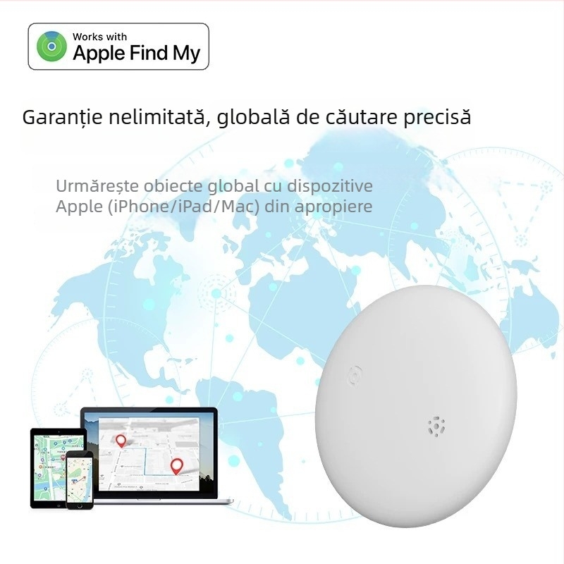 Locator anti-pierdere S10 pentru iOS – certificat MFI, IP67 impermeabil, baterie 210 mAh, greutate 9 g