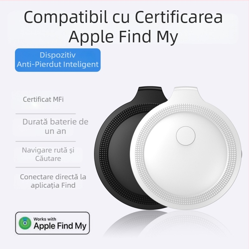 Hey tag tracker anti-pierdere pentru iOS, baterie 230mAh, greutate 22,5 g, potrivit pentru oameni, obiecte și animale de companie