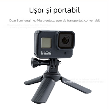 Km-05 Bază de stabilizare desktop — ABS, până la 2 kg, 1 secțiune, compatibil cu DJI Pocket 3, camere de acțiune, camere fără oglindă și clips pentru telefon