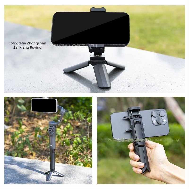 Km-05 Bază de stabilizare desktop — ABS, până la 2 kg, 1 secțiune, compatibil cu DJI Pocket 3, camere de acțiune, camere fără oglindă și clips pentru telefon