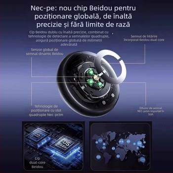 Locator GPS anti-pierdere – alternativă Airtag, breloc pentru chei și geantă, T-01, ABS