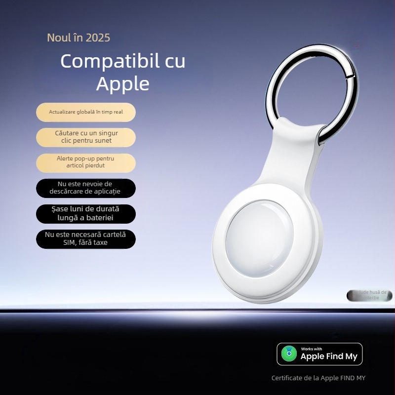 Locator GPS anti-pierdere – alternativă Airtag, breloc pentru chei și geantă, T-01, ABS