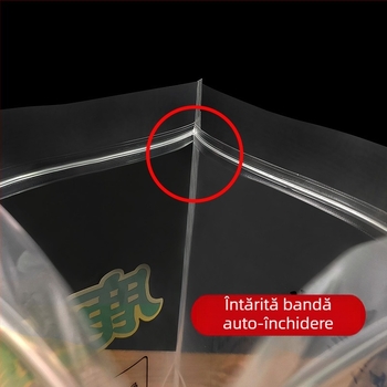 Pungă de ambalaj pentru ciuperci Deer Antler cu fermoar – material alimentar compozit, origine Jieyang, Guangdong; brand And; fără imprimare logo