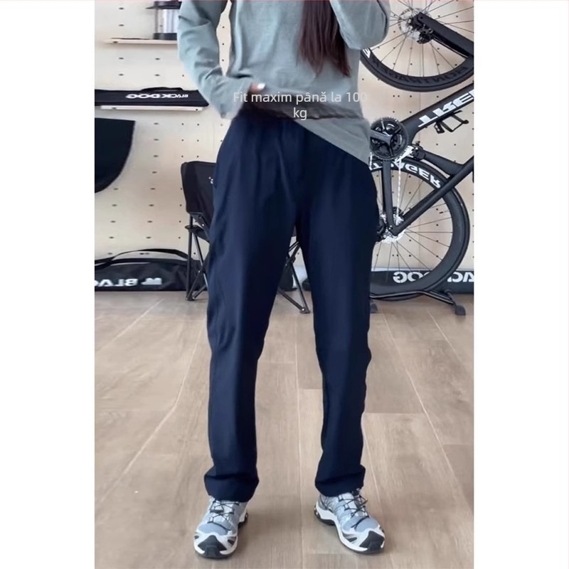 Pantaloni casual de bărbați din softshell, impermeabili și rezistenți la vânt, croială slim, țesătură Oxford