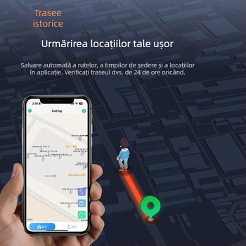 Tracker inteligent anti-pierdut pentru biciclete și animale de companie, model F3, ABS, Bluetooth, baterie 220 mAh