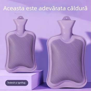 Borcăna de apă fierbinte din cauciuc, îngroșată și etanșă, pentru mâini, burtă și picioare (greutate 0.3 kg; material: cauciuc; încălzire: încărcare cu apă; părți aplicabile: mâini, abdomen, picioare)