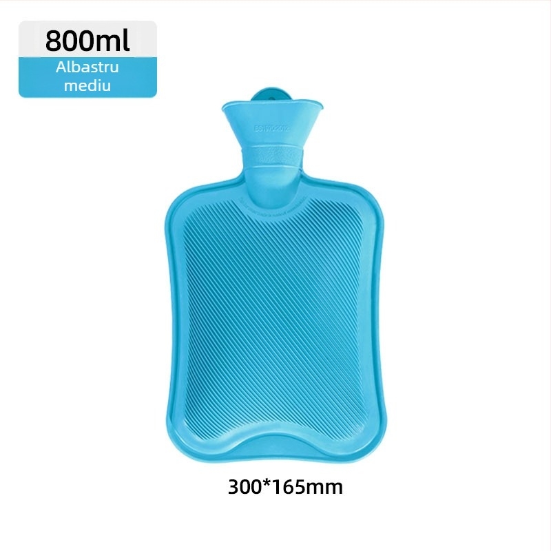 Borcăna de apă fierbinte din cauciuc, îngroșată și etanșă, pentru mâini, burtă și picioare (greutate 0.3 kg; material: cauciuc; încălzire: încărcare cu apă; părți aplicabile: mâini, abdomen, picioare)