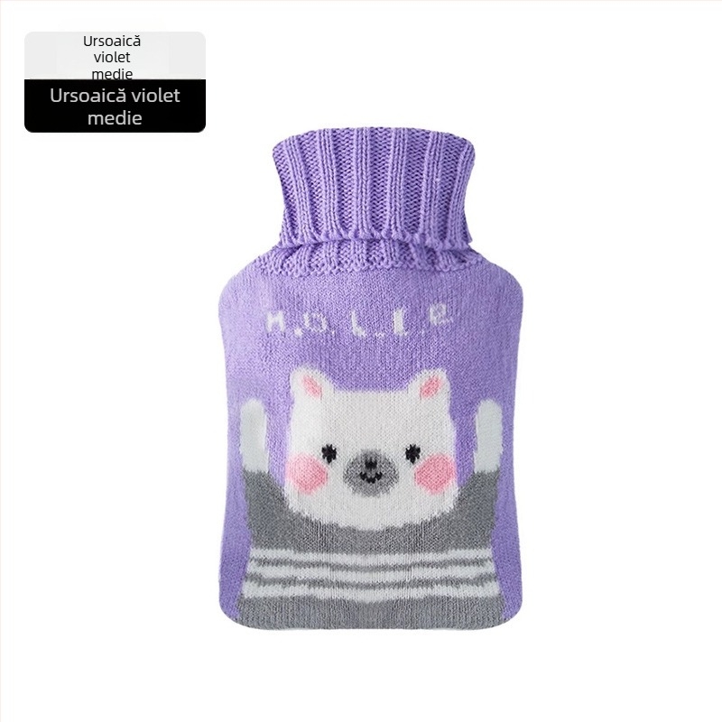 Borcăna de apă fierbinte din cauciuc, îngroșată și etanșă, pentru mâini, burtă și picioare (greutate 0.3 kg; material: cauciuc; încălzire: încărcare cu apă; părți aplicabile: mâini, abdomen, picioare)