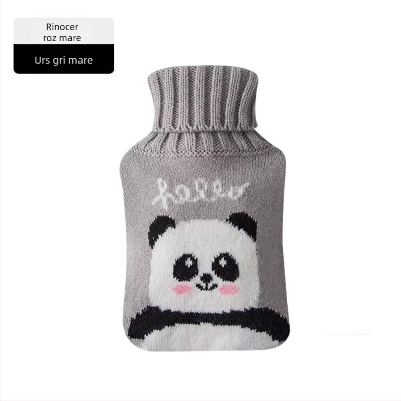 Borcăna de apă fierbinte din cauciuc, îngroșată și etanșă, pentru mâini, burtă și picioare (greutate 0.3 kg; material: cauciuc; încălzire: încărcare cu apă; părți aplicabile: mâini, abdomen, picioare)