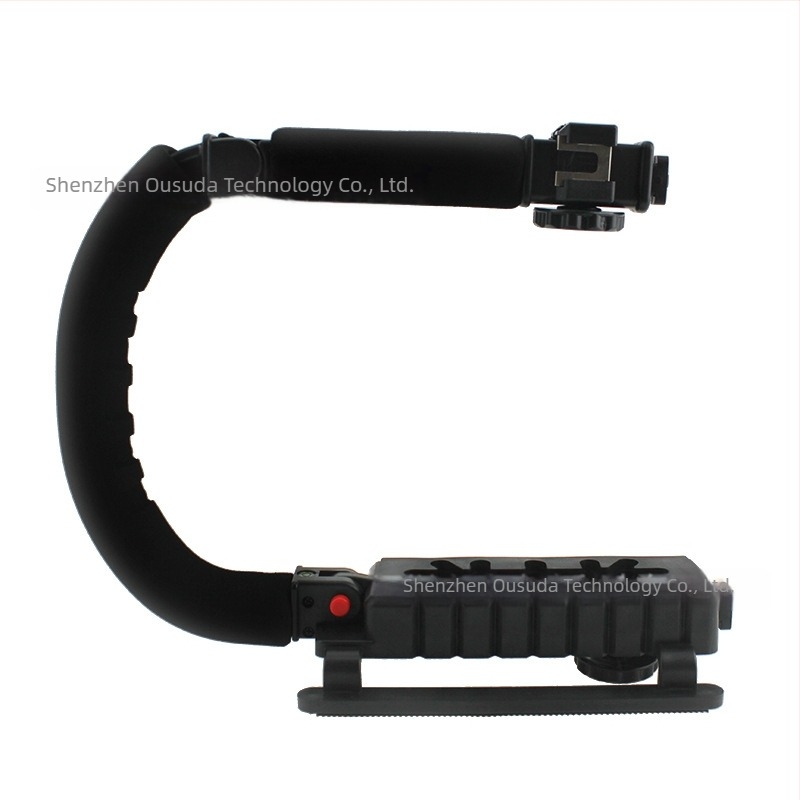 Stabilizator de cameră pliabil pentru streaming de pe dispozitivul mobil – stabilizator DSLR manual, încărcare maximă 3 kg, ABS plastic, greutate 0,408 kg