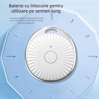 DW-B tracker Bluetooth pentru Apple iOS, corp ABS, baterie 110 mAh, greutate ~13 g, lansare 2025