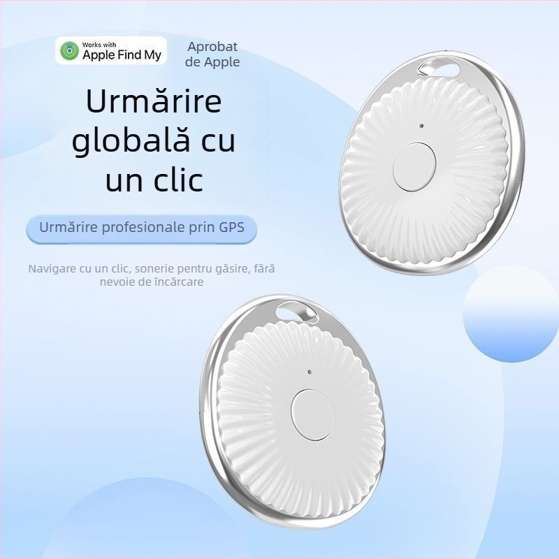 DW-B tracker Bluetooth pentru Apple iOS, corp ABS, baterie 110 mAh, greutate ~13 g, lansare 2025