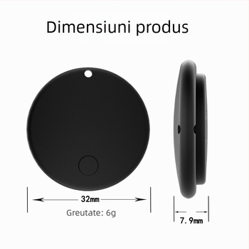Dispozitiv inteligent antipierdere cu sistem dual, înlocuitor Airtag, localizator pentru animale de companie, dimensiune mini