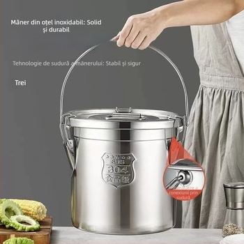 Recipient din oțel inoxidabil 304 cu capac, stil coreean, capacitate sub 300 ml, cutie pentru conservarea alimentelor