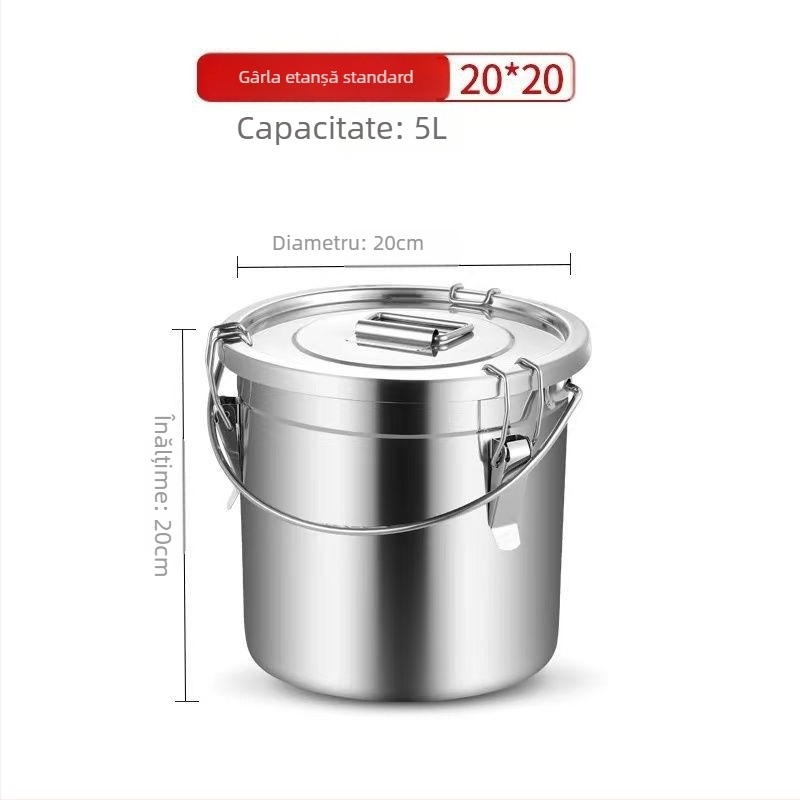 Recipient din oțel inoxidabil 304 cu capac, stil coreean, capacitate sub 300 ml, cutie pentru conservarea alimentelor