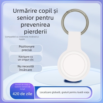 Aika Ak18b Localizator GPS Mini Android – Anti-pierdere, Lanț de chei pentru vârstnici și copii, Compatibil Android și iOS, Rază mondială, USB 2.0, Baterie de 240 mAh
