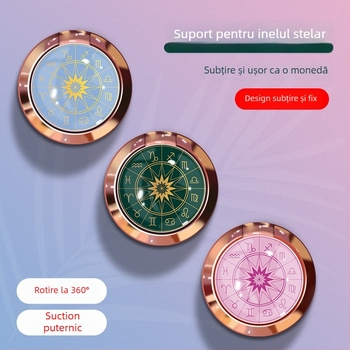 Suport metal pentru telefon în stil astrolab — lazy stand, personalizabil, marcă neutră, lot Z3