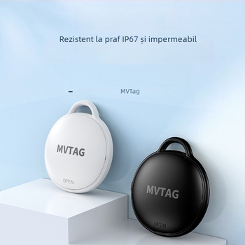 Mini localizator anti-pierdere F6 — impermeabil, urmărire GPS, compatibil cu iOS, baterie de 225 mAh