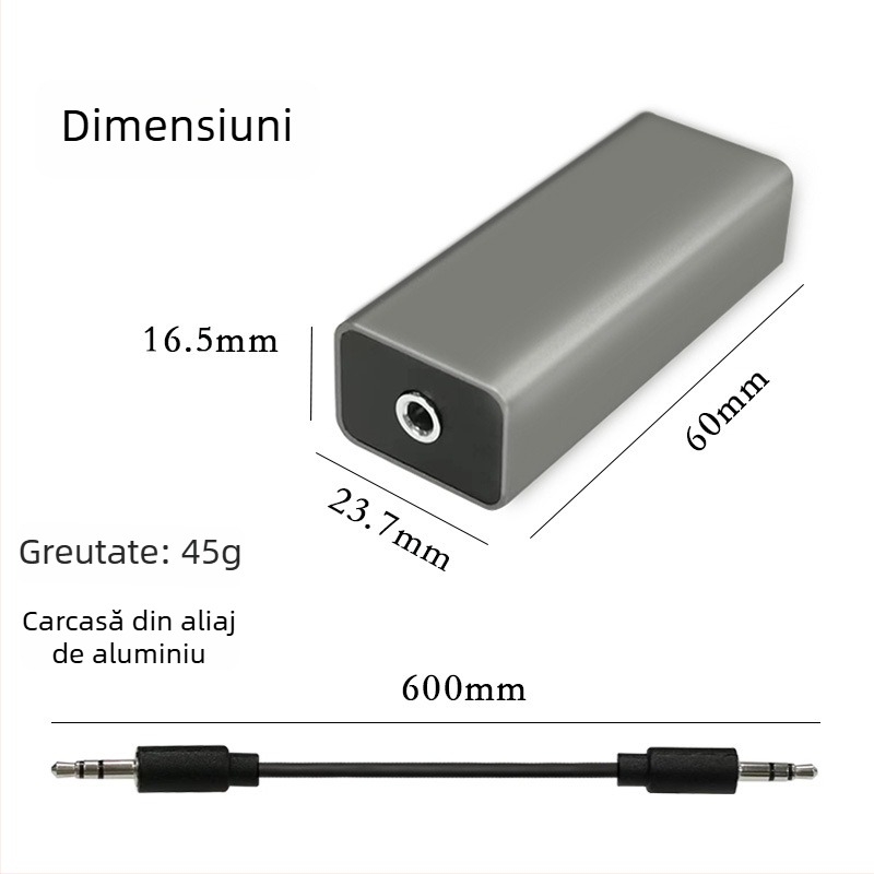 Izolator audio pentru bucla de masă 3,5 mm – reducere zgomot, nucleu din fir de oțel placat cu cupru, placare nichel, Model 269