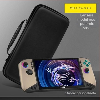 MSI Claw 8 husă de transport – piele EVA+PU, impermeabilă, rezistentă la căderi, mostre personalizabile