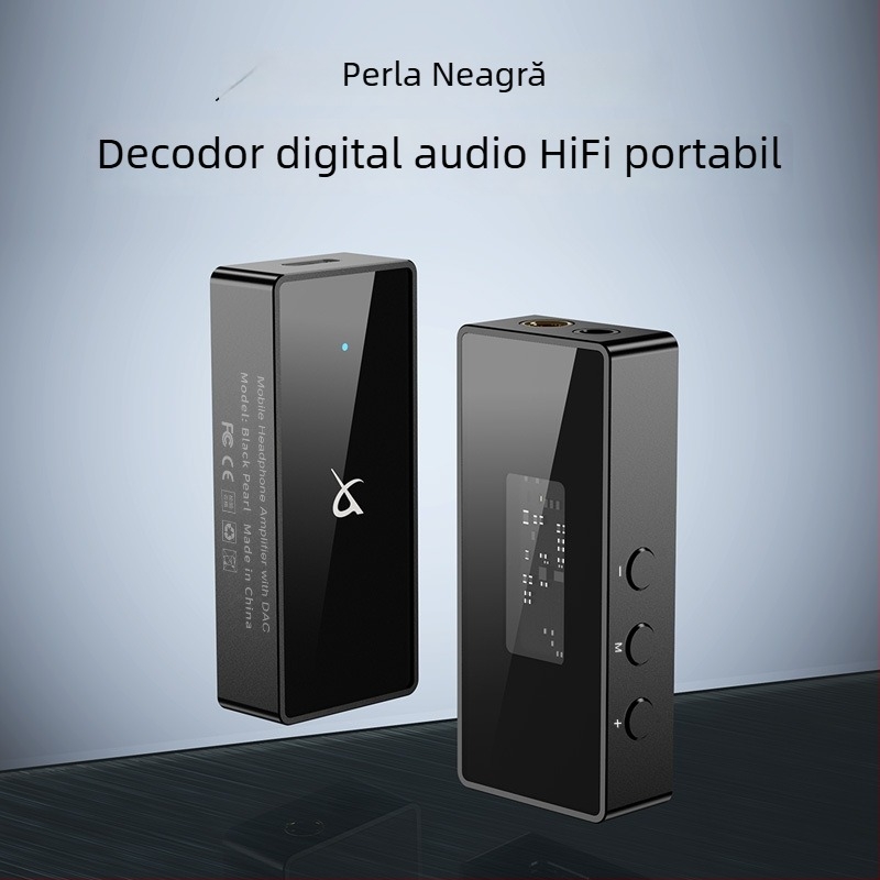 Amplificator DAC pentru căști cu dual DAC, carcasă din metal, compatibil cu dispozitive mobile