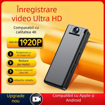 Cameră HD purtabilă: înregistrare 1080p, sunet 3D, stabilizare electronică, USB 3.0, stocare microSD