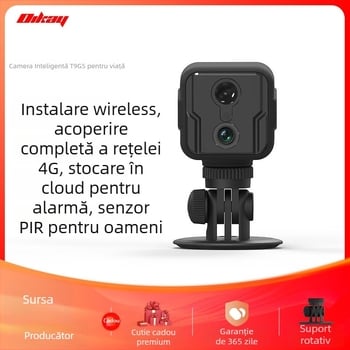 Cameră de supraveghere inteligentă 4G cu stocare în cloud, 1080P, detecție PIR a mișcării, vizualizare pe timp de noapte IR 5–10 m