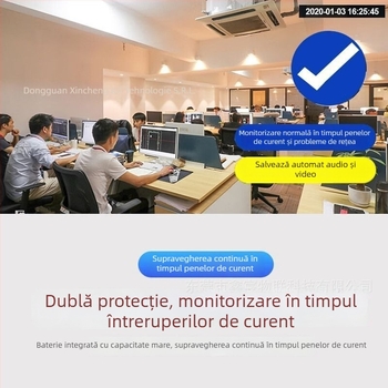 Camera de supraveghere pentru interior — 1080p, rază de 30 m+, control prin aplicație mobilă, viziune pe timp de noapte, stocare în cloud