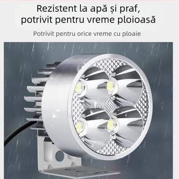 Far de bicicletă cu port USB de încărcare și LED spot, luminozitate mare, lampă de camping