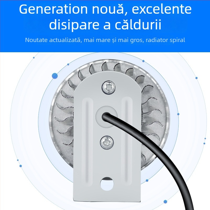 Far de bicicletă cu port USB de încărcare și LED spot, luminozitate mare, lampă de camping