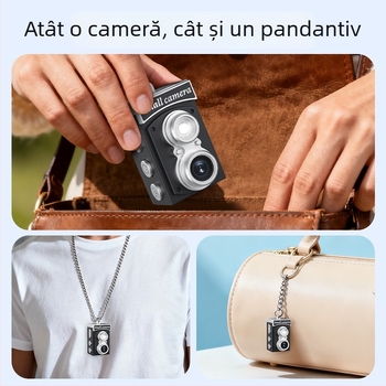 Mini Cameră de înregistrare, model AD, 5–12 MP, ecran LCD de 1,14 inch, stocare TF Card
