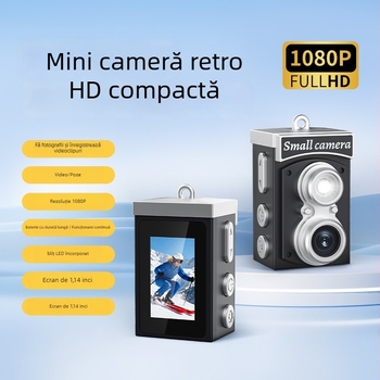 Mini Cameră de înregistrare, model AD, 5–12 MP, ecran LCD de 1,14 inch, stocare TF Card