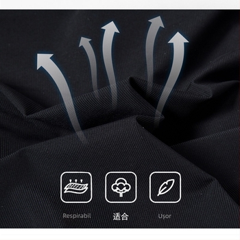 Pantaloni scurți sport pentru bărbați, vară, ușori, croială lejeră, material ice-silk, uscare rapidă, amestec de fibre chimice; potriviți pentru alergare, ciclism și drumeții