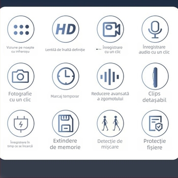 Jiakasi Y1 cameră sport — senzor CCD, microfon încorporat, înregistrare, autonomie 2 ore