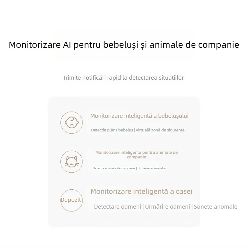 Cameră inteligentă MJSXJ27CM, control prin aplicație mobilă, compatibilă Android, pentru interior