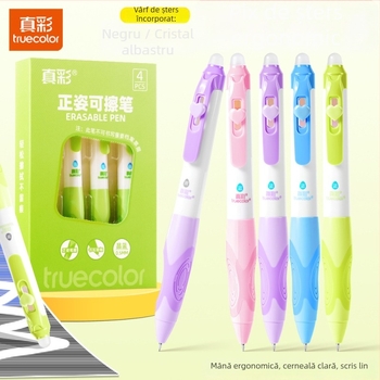 Truecolor P-1941 Stilou cu bilă neutră, corp din plastic, vârf cu bilă, vârf din alamă, închidere prin clic