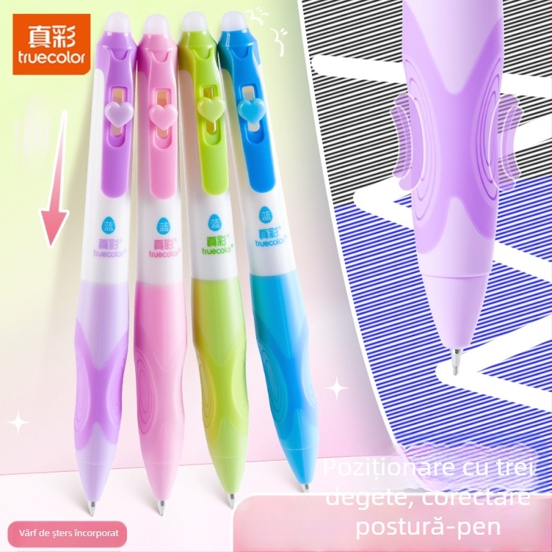 Truecolor P-1941 Stilou cu bilă neutră, corp din plastic, vârf cu bilă, vârf din alamă, închidere prin clic