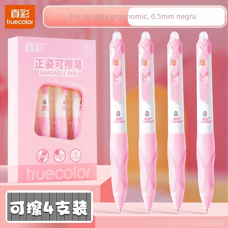 Truecolor P-1941 Stilou cu bilă neutră, corp din plastic, vârf cu bilă, vârf din alamă, închidere prin clic