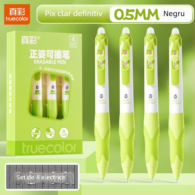 Truecolor P-1941 Stilou cu bilă neutră, corp din plastic, vârf cu bilă, vârf din alamă, închidere prin clic