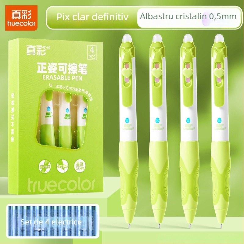 Truecolor P-1941 Stilou cu bilă neutră, corp din plastic, vârf cu bilă, vârf din alamă, închidere prin clic